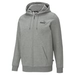 Puma Veste Sweat Homme - Ess Small Logo Fz Hoodie, Capuche, Zip, Coton Mélangé Bleu S (Small)