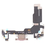 iPhone 15:n alkuperäinen latausportti Flex-kaapeli - vaaleanpunainen