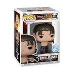 Funko Pop! Animation: AOT - Eren Jaeger Jeager - Metallic - Attack on Titan - Exclusivité Amazon - Figurine en Vinyle à Collectionner - Idée de Cadeau - Produits Officiels - Anime Fans