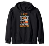 absolutely all the chicken nuggets Design Zip Hoodie