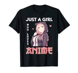 Just A Girl Who Loves Anime Otaku Manga Gifts for Teen Girls T-Shirt