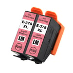 2 Light Magenta Ink Cartridges for Epson Expression XP-8500 XP-8600 XP-8700