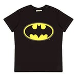 DC Comics Batman Classic Logo Boys T-Shirt Black 8-9 Years