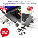 USB C 6in1 Hub 3.0 Type-C Adapter charging&reader For Macbook Pro Mac PC Laptop