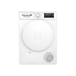 Bosch WTH8300DFR, Série 4, Sèche linge, Pompe à chaleur, 8 kg, Blanc