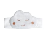 [Tinéo - Bouillotte bébé de massage Cloudy - bouillotte micro-onde - Bouillotte bébé anti colique - Bouillotte noyau de cerise - Ajustable avec la ceinture de maintien - Combine chaleur