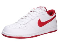 NIKE Homme BIG Low Sneaker, Blanc Gym Rouge, 46 EU