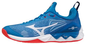 Mizuno 25 Wave Luminous Chaussures de Volleyball pour Femme Pointure 45, Bleu compétition, 44 EU