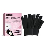 Gants De Protection Uv De Manucure En Gel,Mitaines Anti Uv De Ongles,Gants Hydratants Sans Doigts Protéger Des Rayons Uv,Gants De Uv Shield Pour Séchoir À Manucure Vernis À Ongle Conduire