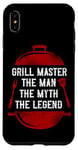 iPhone XS Max BBQ Smoker Grill Master The Man The Myth The Legend Badge Case