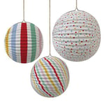 Toot Sweet! Party Decorations Paper Globes SPOTS & STRIPES (3 Pack)