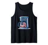 Patriotic coffee bean and maker costume Tank Top