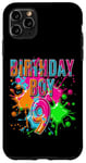 Coque pour iPhone 11 Pro Max Neuf 9 ans 9e anniversaire Joyeux anniversaire garçon 9 ans