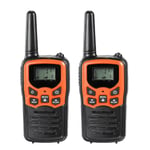 22-kanals handhållen walkie-talkie-radio, 10 km räckvidd, UHF 400-470 MHz, dubbelband, lång räckvidd BlackOrange