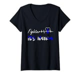 Womens Irritable Bowel Syndrome IBS Warrior Heartbeat Fight V-Neck T-Shirt