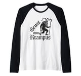 Gruss Vom Krampus Ugly Christmas Monster Men Women Kids Raglan Baseball Tee