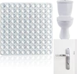 Lot De 100 Mini Tampons En Silicone Pour Portes De Meubles, 6 X 2 Mm, Patins Antidérapants En Caoutchouc Pour Meubles, Tables En Verre