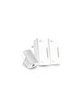 Pack de 3 extenseurs CPL AV500 Wi-Fi N 300 TP-LINK TL-WPA4226T KIT Blanc