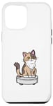 Coque pour iPhone 14 Plus Playful House Cleaner Kitten Lover Robot Aspirateur Chat