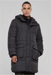 Urban Classics Lång pufferjacka herr (black,M)