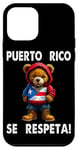 Coque pour iPhone 12 mini Sweat à capuche Porto Rico Se Respeta Boricua Bear Style PR Flag