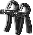 K-MART 2 Pack Hand Grip Strengthener Adjustable 5-60 kg - hand exerciser grip strengthener with Stainless Steel Spring for Muscle Building and Injury Recovery for Athletes