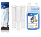 3x Water Filter, Cappuccino Cleaner For Jura Claris White Coffee Machine