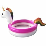 Pink Unicorn Shaped Inflatable Swimming Paddling Pool Childrens Kids Garden Play