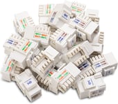 Cable Matters [UL Listed] 25-Pack Cat6 RJ45 Keystone Jack Cat 6 / Cat6 Keystone