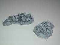 JAVIS WALLING RUBBLE (2 PER PACK), Unpainted. 1/72,1/76 20MM Scale - JR2