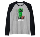 Minecraft Creeper SSS… BOOM TNT Poster Raglan Baseball Tee