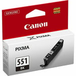 Original Canon CLI-551 Black Printer Ink Cartridge for PIXMA MG5650, MG6650, NEW