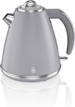 Swan SK19020GRN Retro Jug Kettle, Fast Boil, Easy Pour, 360 Degree Base, 1.5L,