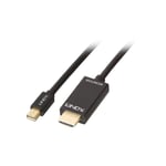 Lindy - Câble adaptateur Mini-Display / hdmi Fiche mâle Mini DisplayPort, Fiche mâle hdmi-a 1.00 m noir 36926 Câble Displ