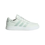 adidas Women's Breaknet 2.0 Shoes Sneaker, Crystal Jade/Linen Green met/Cloud White, 7.5 UK