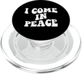 Costume de couple « I Come in Peace Im Peace » pour homme et femme PopSockets PopGrip pour MagSafe