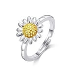 Adjustable Daisy Ring by Philip Jones