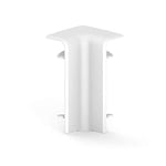 Cablecoach Habengut Angle intérieur pour plinthe 70 mm en PVC, couleur : blanc | Contenu : 1 pièce - pour contourner les angles dans les pièces, CC10095