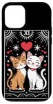 iPhone 12/12 Pro Tarot Card Mystic Cats | The Lovers Valentines Day Couples Case