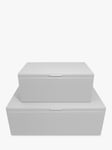 Stackers Plain Storage Boxes, Set of 2