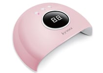 Lampe UV/LED KYVORA 36W pour séchage des ongles vernis semi-permanent et gels, affichage digital de la minuterie, qualité professionnelle, Rose