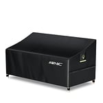 Awnic Housse de Protection pour canapé 2 Places en rotin imperméable 420D 160 x 85 x 61/71 cm