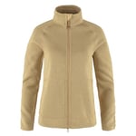 Fjallraven 83520-196 Övik Fleece Zip Sweater W Sweatshirt Women's Dune Beige Size M