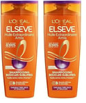 L'Oréal Paris - Shampooing Amla pour Cheveux Bouclés et Très Secs - Boucles Nourries - Huile d'Amla - Elseve Huile Extraordinaire - 300 ml (Lot de 2)