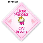 Appiu Car Modification Baby on board car sticker little princess baby baby bottle car reflective stickers (Color : 2)