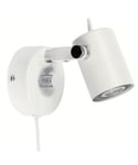 Regent V5193 vegglampe, LED med dimmer, Matt hvit (begrenset antall)