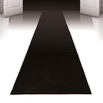 Boland - Tapis de fête, 450 x 60 cm, autocollant, décoration de fête, décoration d'entrée, décoration d'anniversaire, Noir