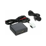 Euritecsa - Adaptateur audio mains libres sans fil RD4 avec remplacement bt, aux et usb pour Peugeot C2 C4 307308 - Le noir