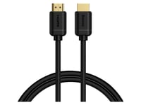 Baseus - Hdmi-Kabel - Hdmi Hane Till Hdmi Hane - 1 M - Svart - 4K120hz Stöd, 8K60 Hz (7680 X 4320) Stöd, 2K144hz Support