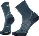 Smartwool Unisex Run Zero Cushion Mid Crew Socks Twilight Blue, 38-41